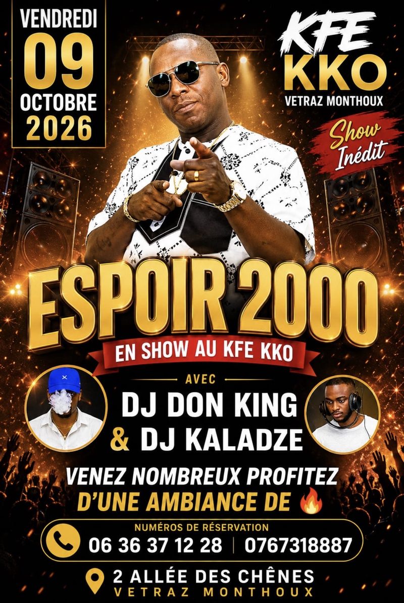 Espoir 2000 en show au KFE KKO, avec DJ Don King et DJ Kaladze